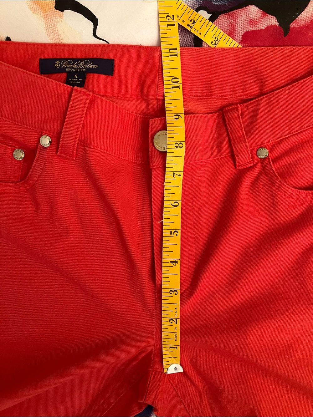Brooks Brothers Coral-Red Brooke Fit Pants 4 - Picture 10 of 11